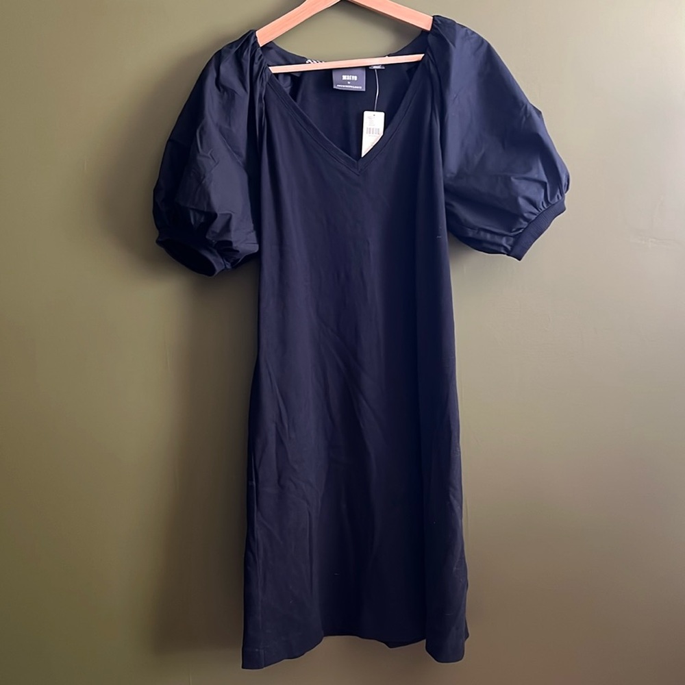 NWT Knit Puff Sleeve Mini Dress